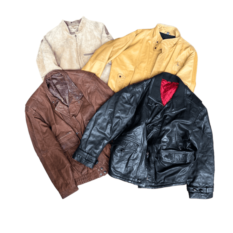 80 90S MENS LEATHER SUEDE JACKETS