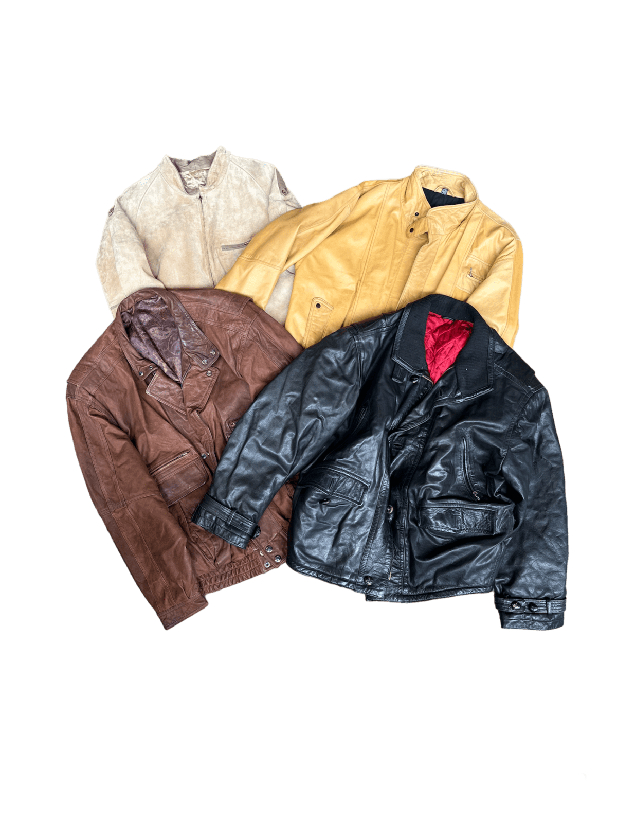 80 90S MENS LEATHER SUEDE JACKETS