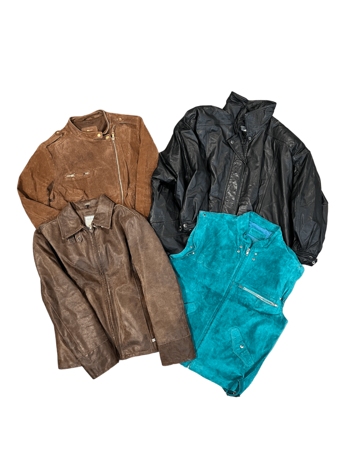 80 90S WOMENS LEATHER SUEDE JACKETS