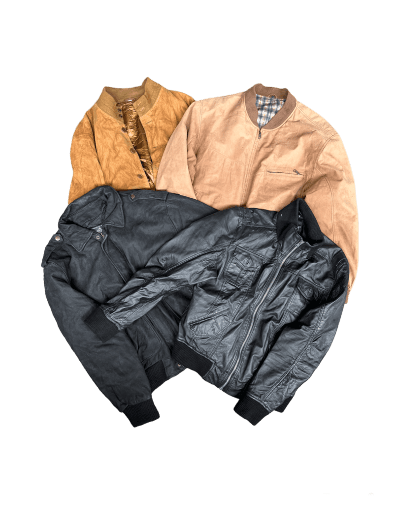 LEATHER SUEDE BOMBER JACKETS