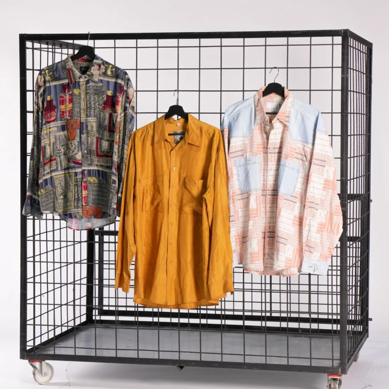 MEN'S LONG SLEEVE 90'S SHIRTS (SILK ,PRINTED)