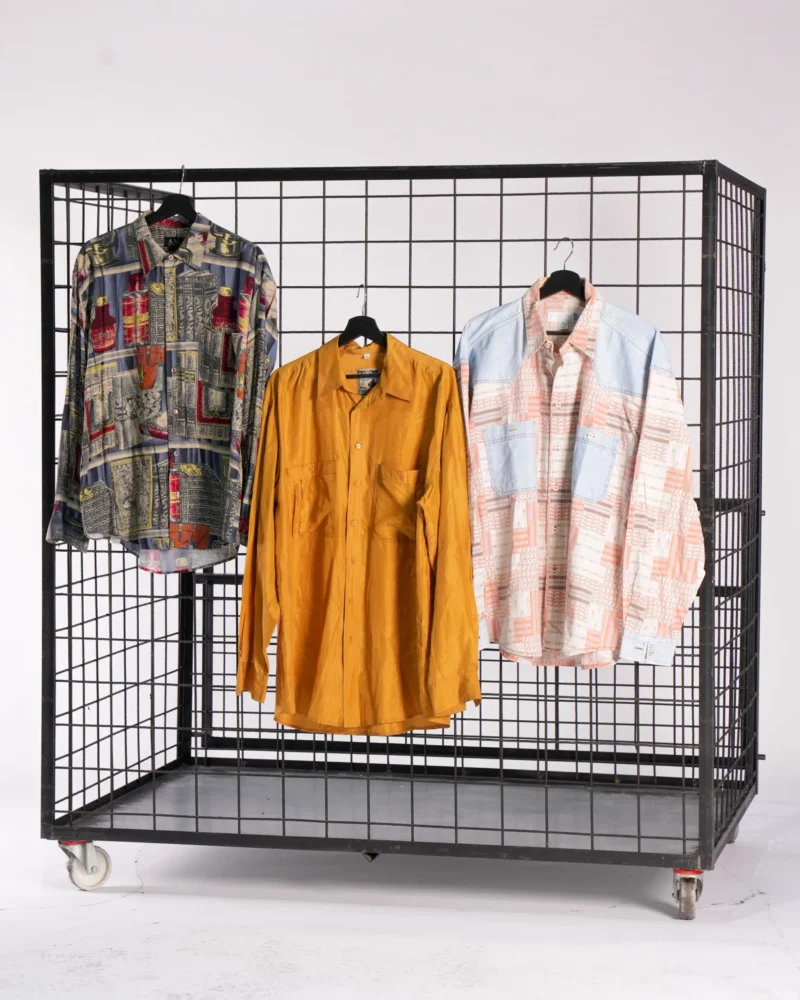 MEN'S LONG SLEEVE 90'S SHIRTS (SILK ,PRINTED)