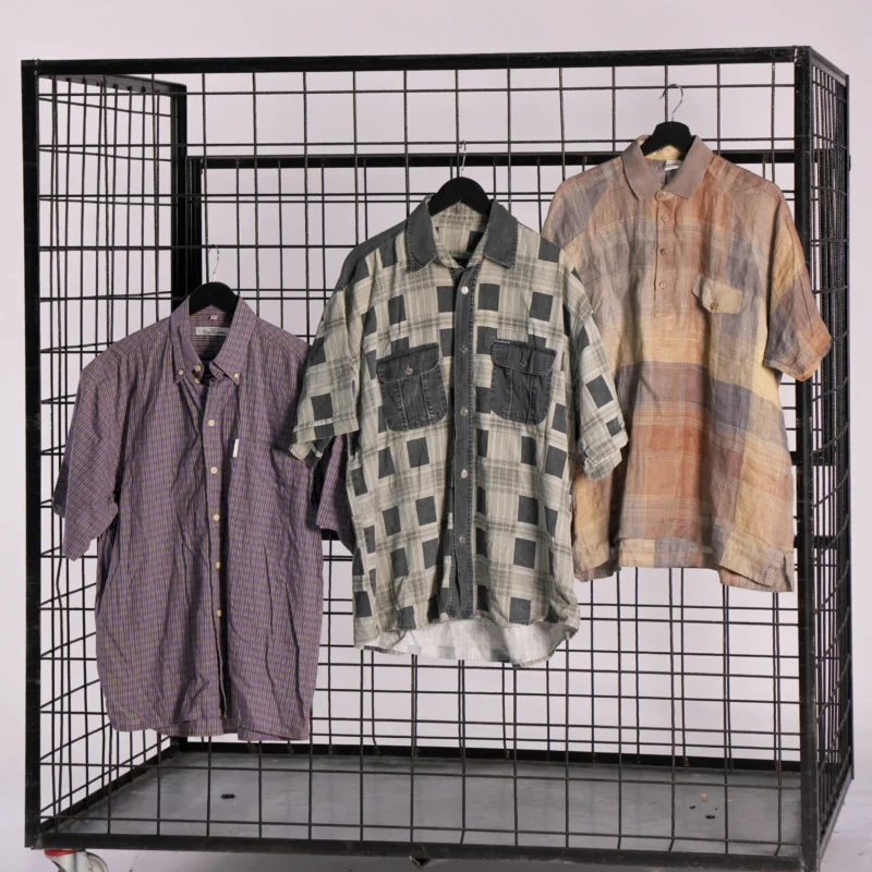 MEN'S SHORT SLEEVE CHECKERED SHIRTS