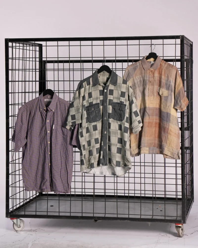 MEN'S SHORT SLEEVE CHECKERED SHIRTS