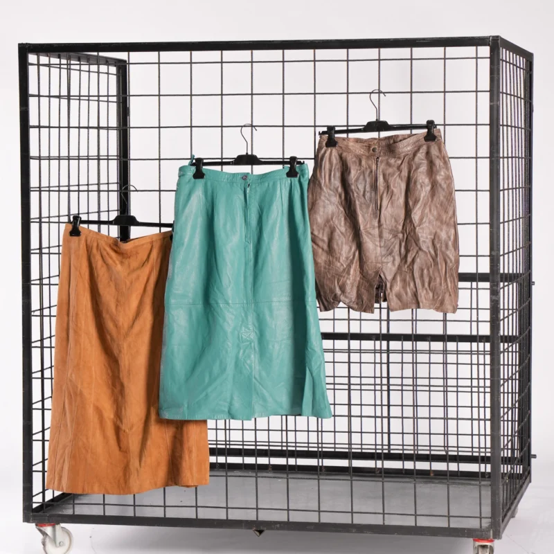 SUEDE + LEATHER SKIRTS