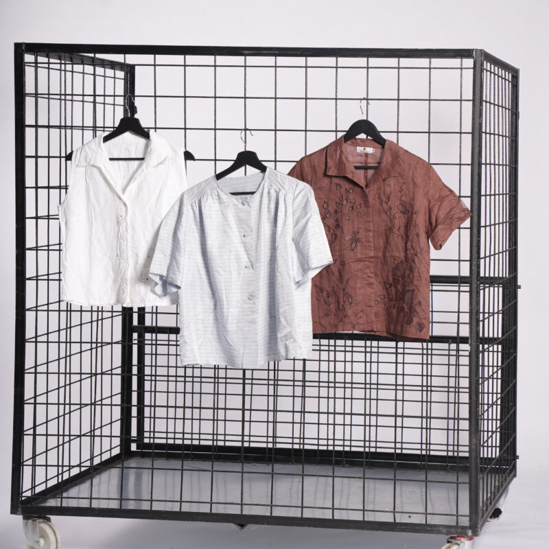 WOMEN'S SHORT SLEEVE PLAIN SHIRTS