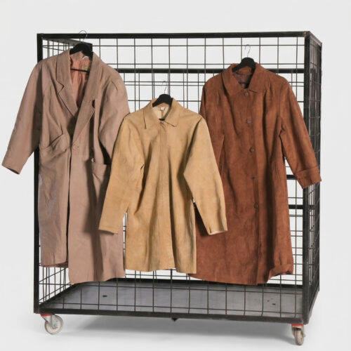 WOMEN'S-VINTAGE---WOMEN'S-70S-80S-LEATHER-+-SUEDE-TRENCH