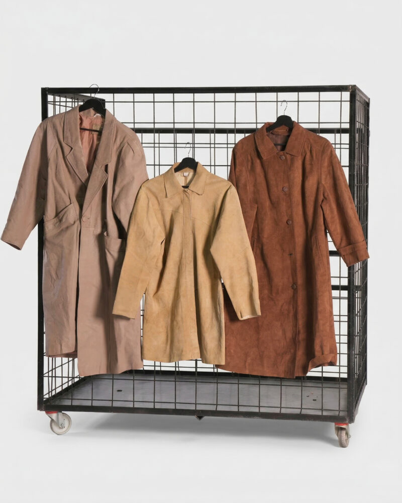 WOMEN'S LEATHER + SUEDE TRENCH COATS