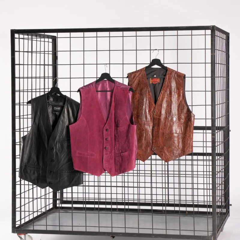 LEATHER GILET WAISTCOATS VESTS