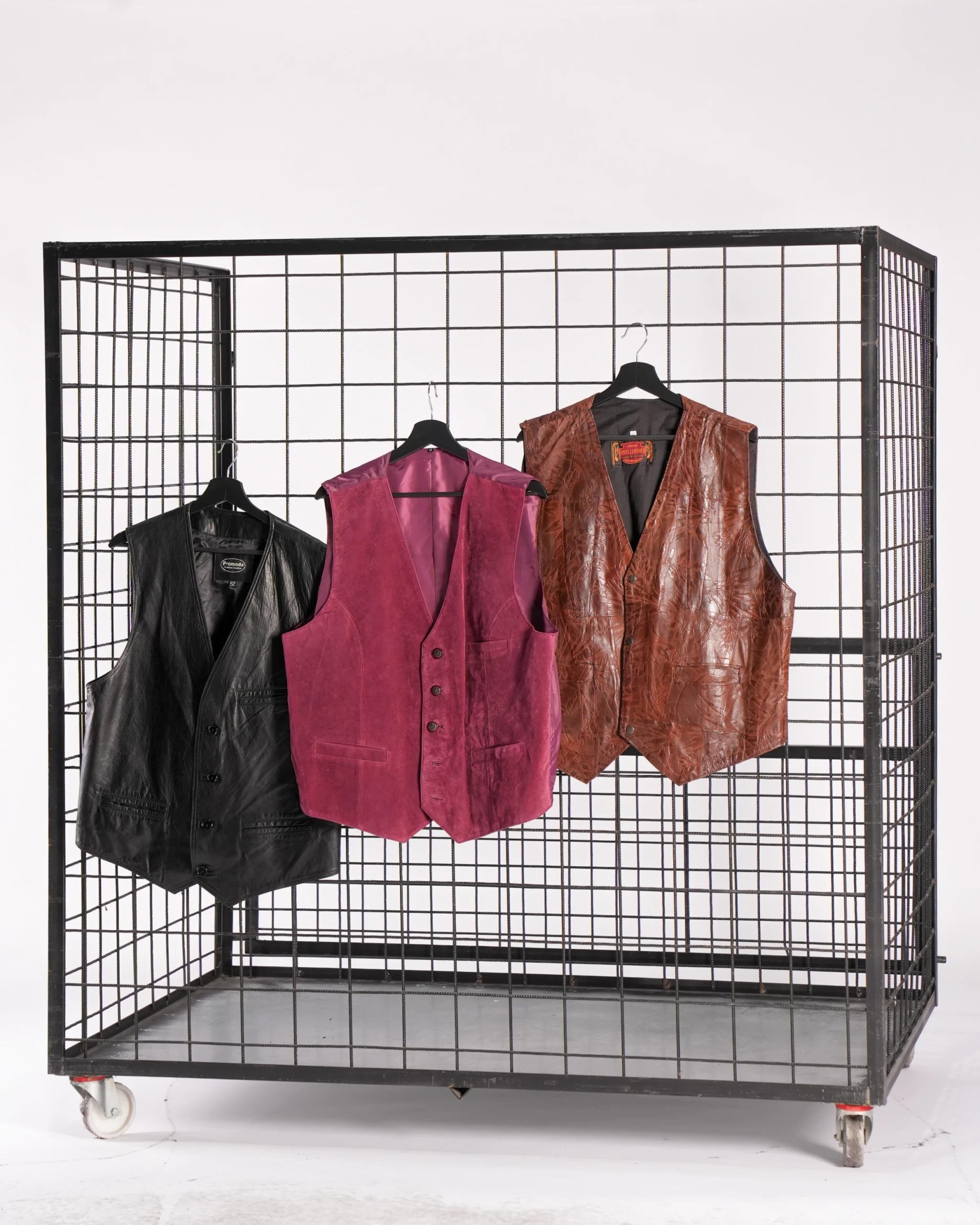 LEATHER GILET WAISTCOATS VESTS