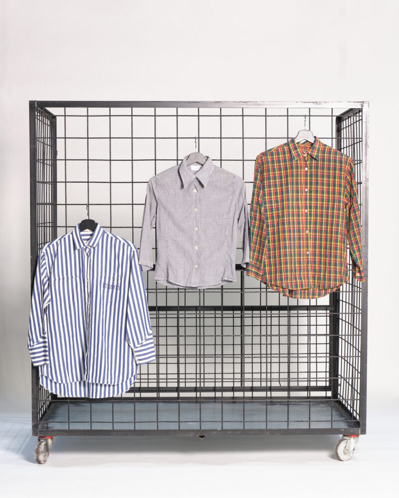 WOMEN'S LONG SLEEVE 70' 80'S - 90's STRIPED CHECKERED SHIRTS