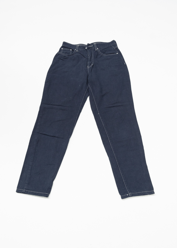 HIGH WAIST DENIM TROUSERS